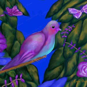 Birdie Art Print, 8 x 10, Wall Art, Home Decor, Home Furnishings, Nature Artwork